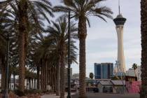 The Las Vegas high temperature is expected to be about 56 on Friday, Jan. 1, 2021, according to ...