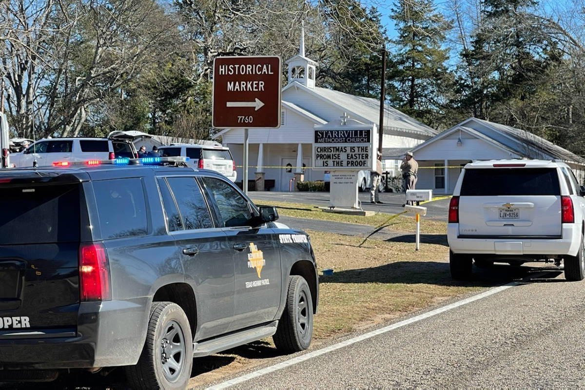 The Smith County Sheriff's Office investigates a fatal shooting incident at the Starville Metho ...