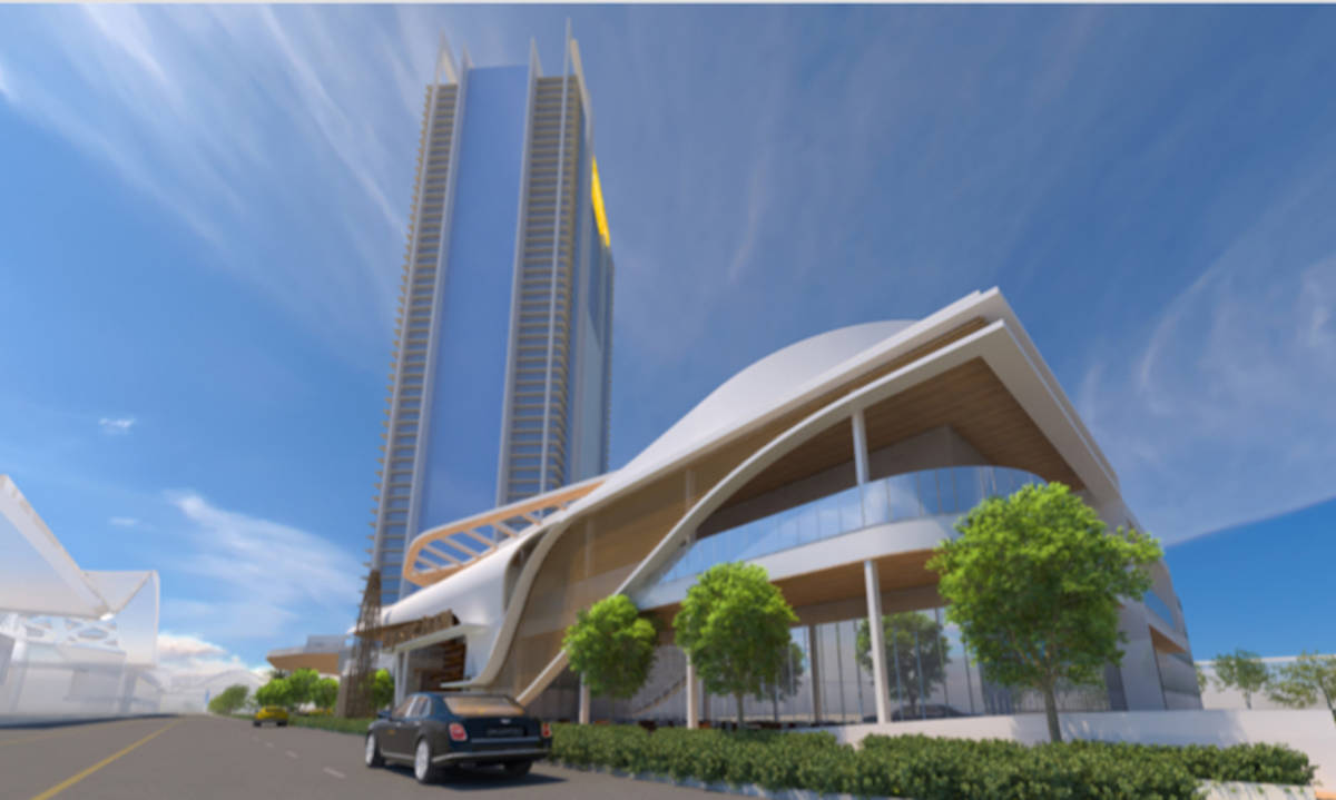 Developer Lorenzo Doumani expects to start building Majestic Las Vegas, a rendering of which is ...