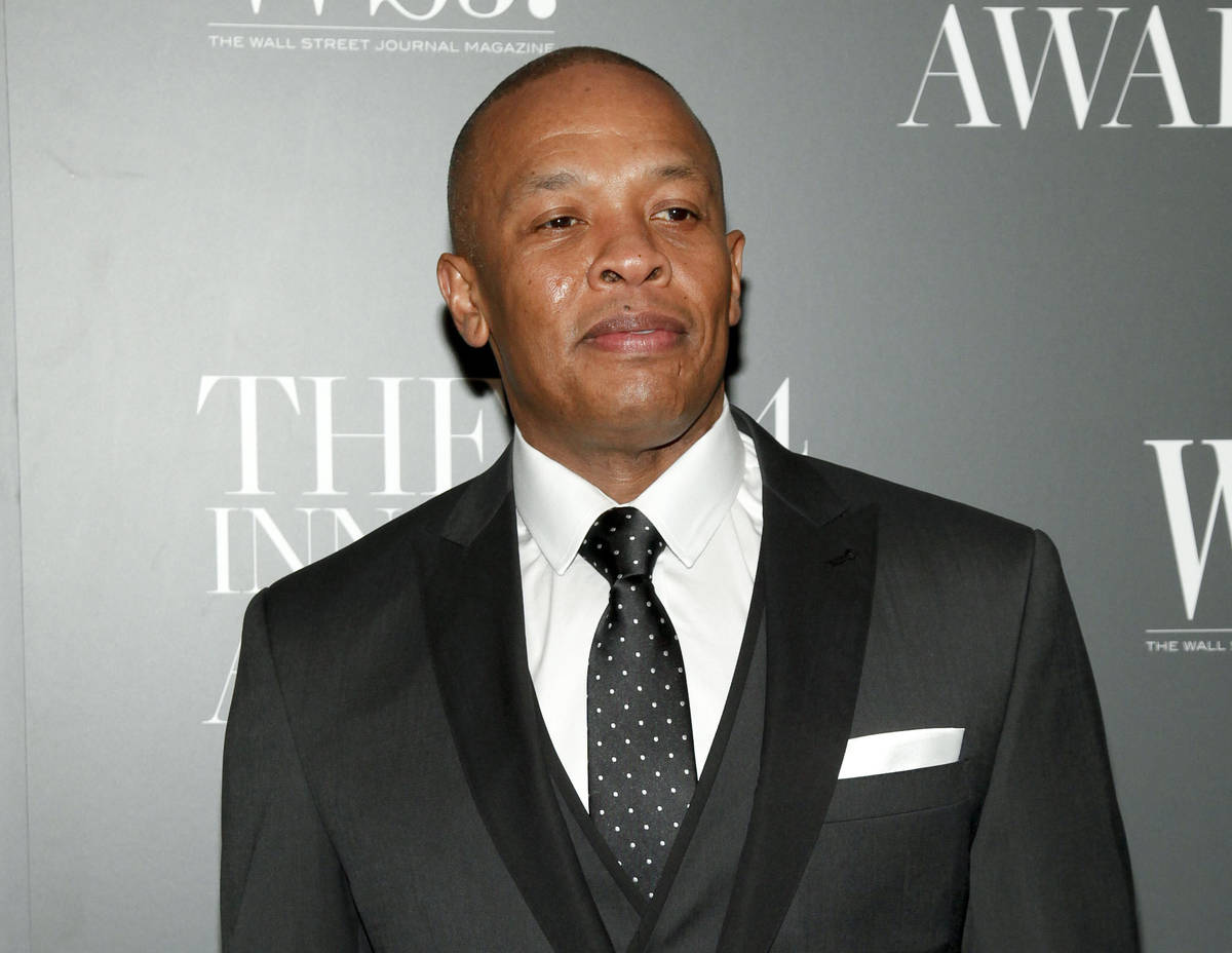 FILE - In this Nov. 5, 2014 file photo, Dr. Dre attends the WSJ. Magazine 2014 Innovator Awards ...