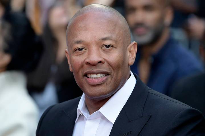 FThis Nov. 27, 2018 file photo shows music producer and entrepreneur Dr. Dre at a hand and foot ...