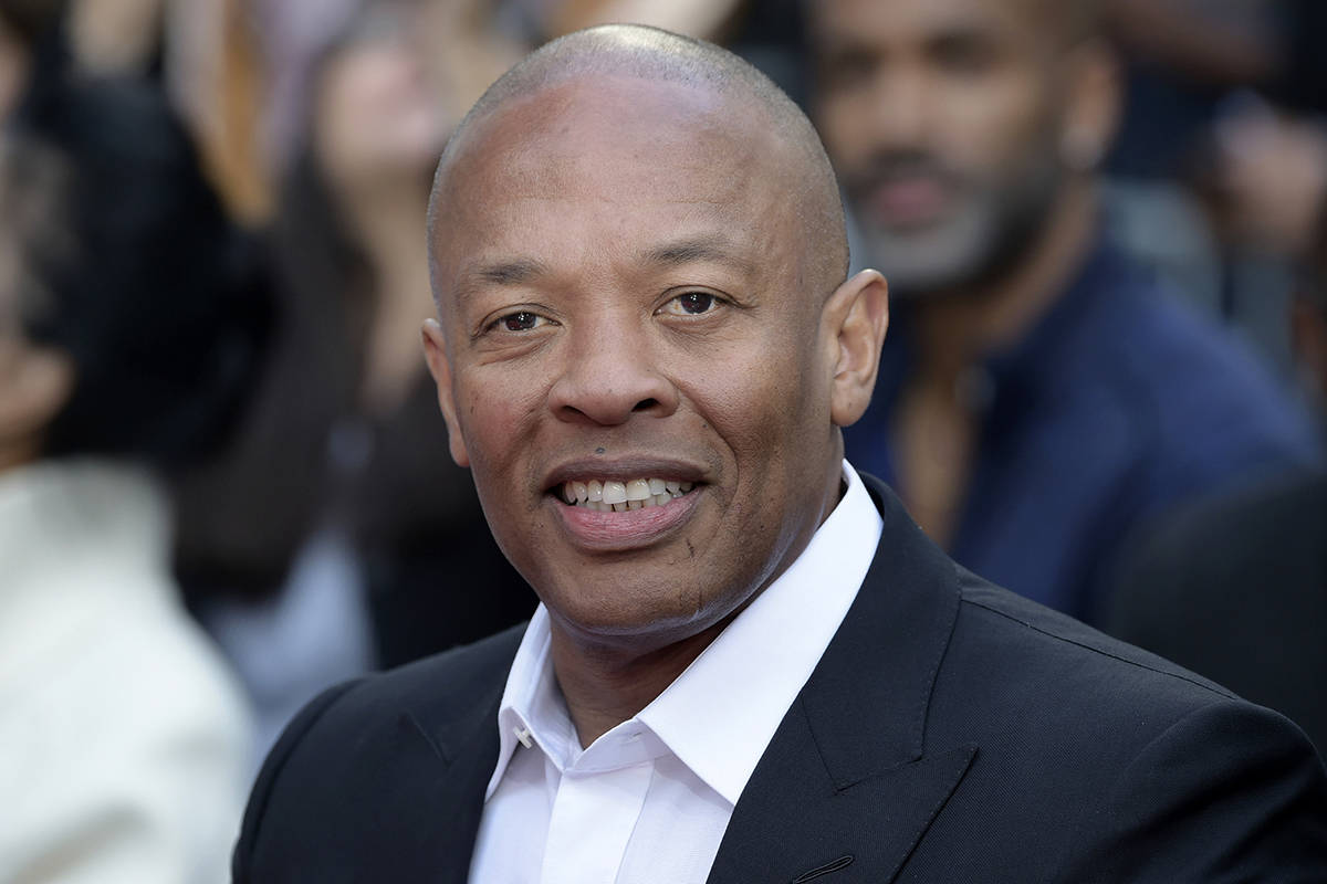 FThis Nov. 27, 2018 file photo shows music producer and entrepreneur Dr. Dre at a hand and foot ...