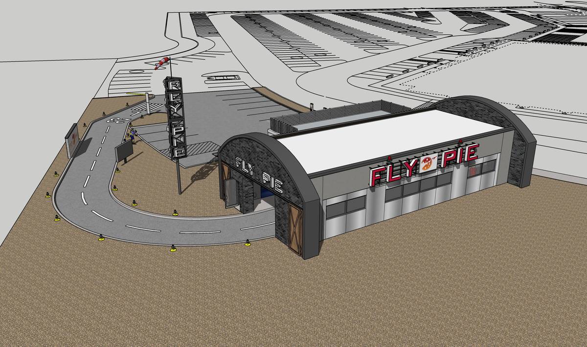 An overview rendering of Fly Pie, scheduled to open in Henderson in April. (Fly Pie)