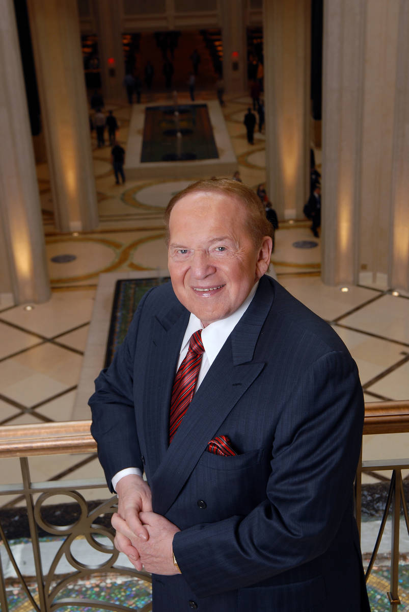 LAS VEGAS, NV - JANUARY 08: Multi-billionaire Sheldon Adelson at The Palazzo Las Vegas, his new ...