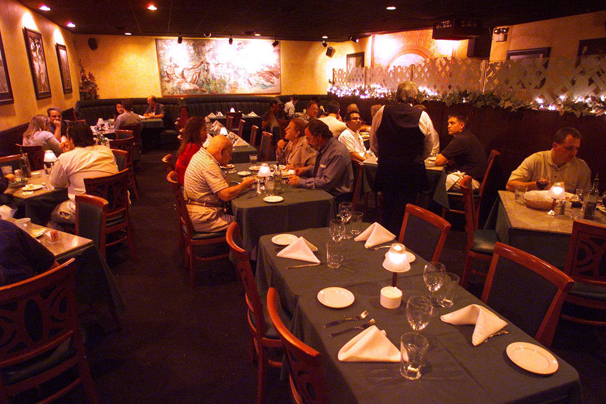 The Venetian Ristorante at 3713 W. Sahara Ave. is shown Friday, Oct. 18, 2002. (K.M. Cannon/Las ...