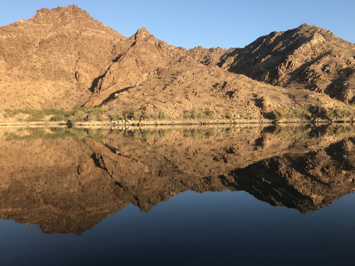 The shorelines of Lake Mohave and Lake Mead can be rugged and challenging for anglers to access ...