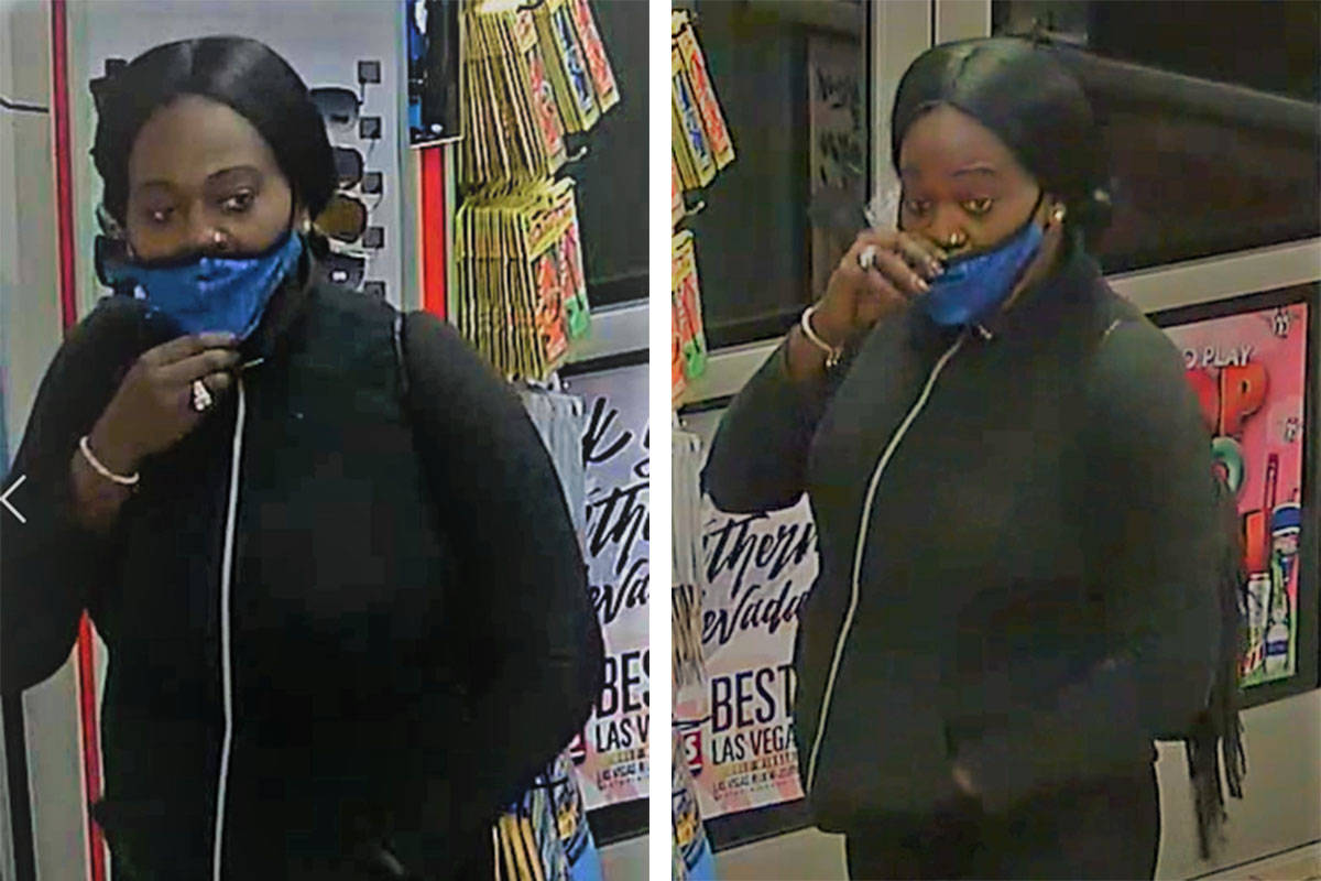 Police are seeking this woman in connection to a robbery that occurred Saturday, Dec. 26, 2020, ...