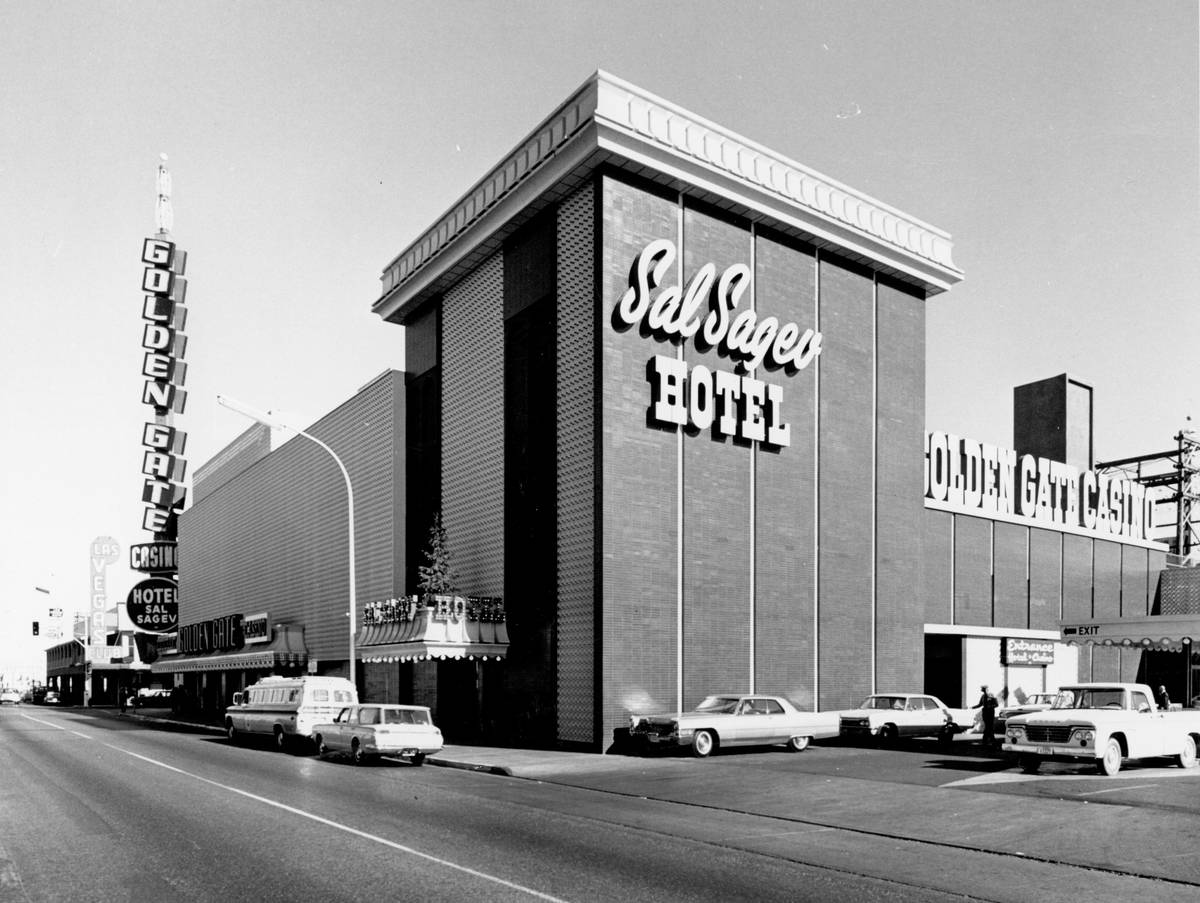 Redesigned Golden Gate and Hotel Sal Sagev in 1965. (Golden Gate Hotel & Casino)