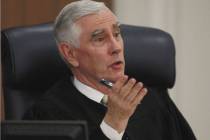 District Judge James Todd Russell speaks in his court in Carson City, Nev. Thursday, May 19, 20 ...