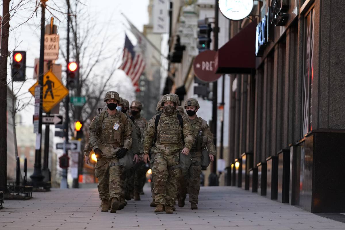 National Guards deploy around the city ahead of President-elect Joe Biden's inauguration ceremo ...