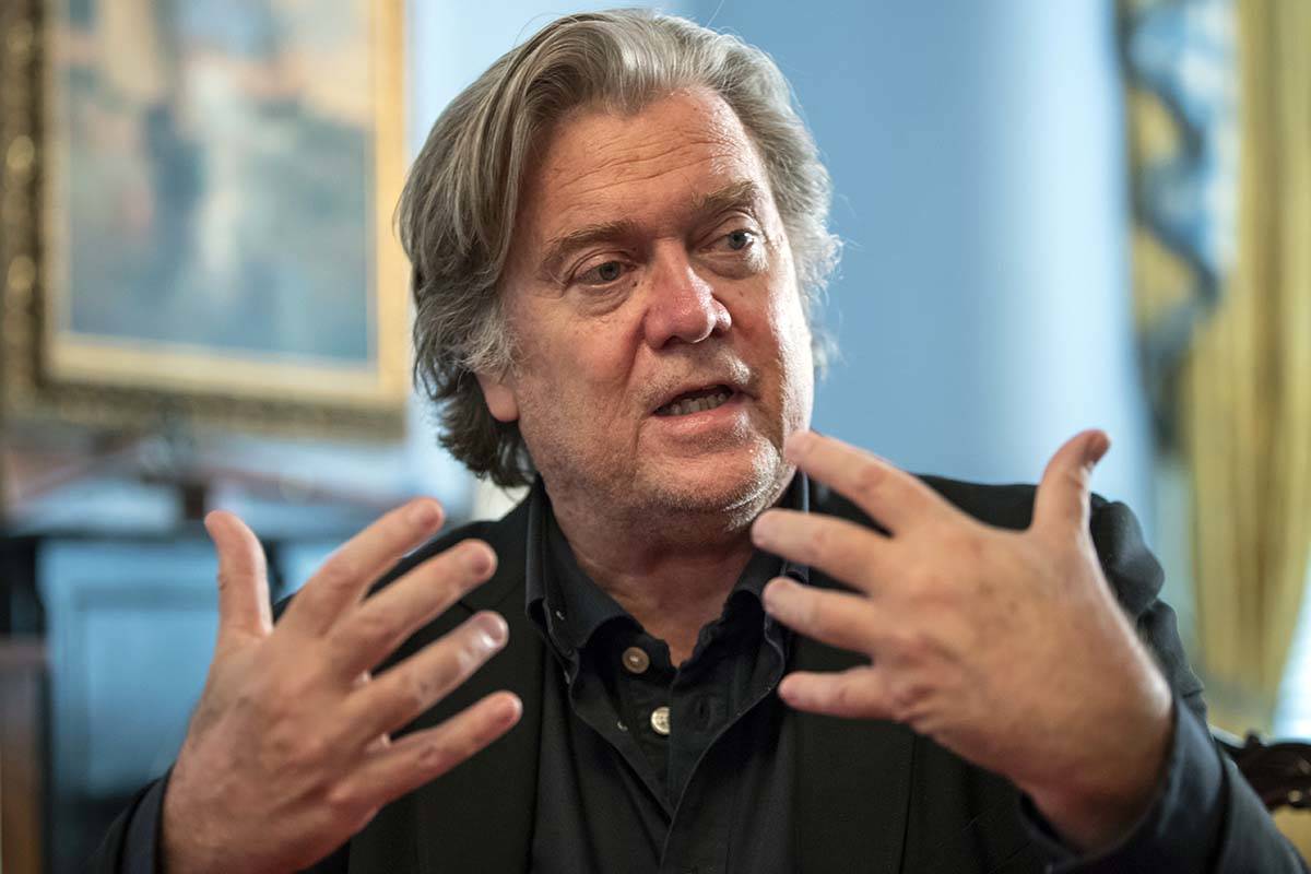 Steve Bannon, President Donald Trump's former chief strategist, is in line for a pardon, accord ...