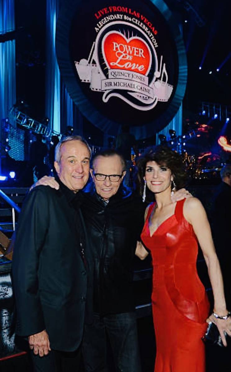 Larry Ruvo, Larry King and Camille Ruvo are shown at the Keep Memory Alive Power of Love gala a ...