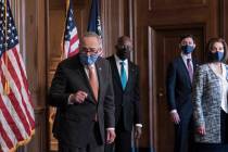 On the first full day of the Democratic majority in the Senate, Majority Leader Chuck Schumer, ...