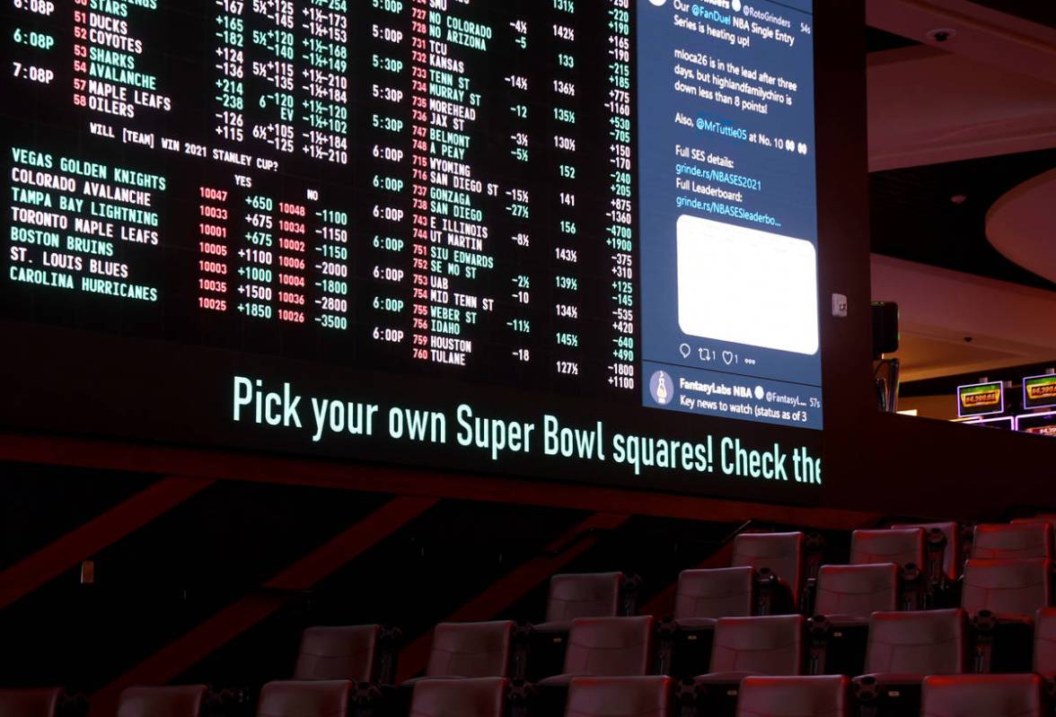 Circa sportsbook in downtown Las Vegas Thursday, Jan. 28, 2021. (K.M. Cannon/Las Vegas Review-J ...