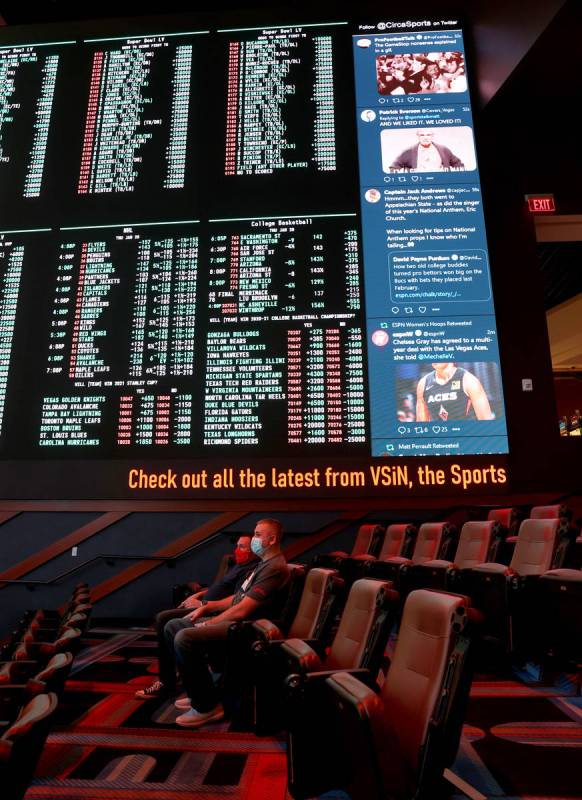 Circa sportsbook in downtown Las Vegas Thursday, Jan. 28, 2021. (K.M. Cannon/Las Vegas Review-J ...