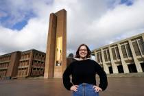 Sophie Corroon, a sophomore at the University of Washington, poses for a photo on the school's ...