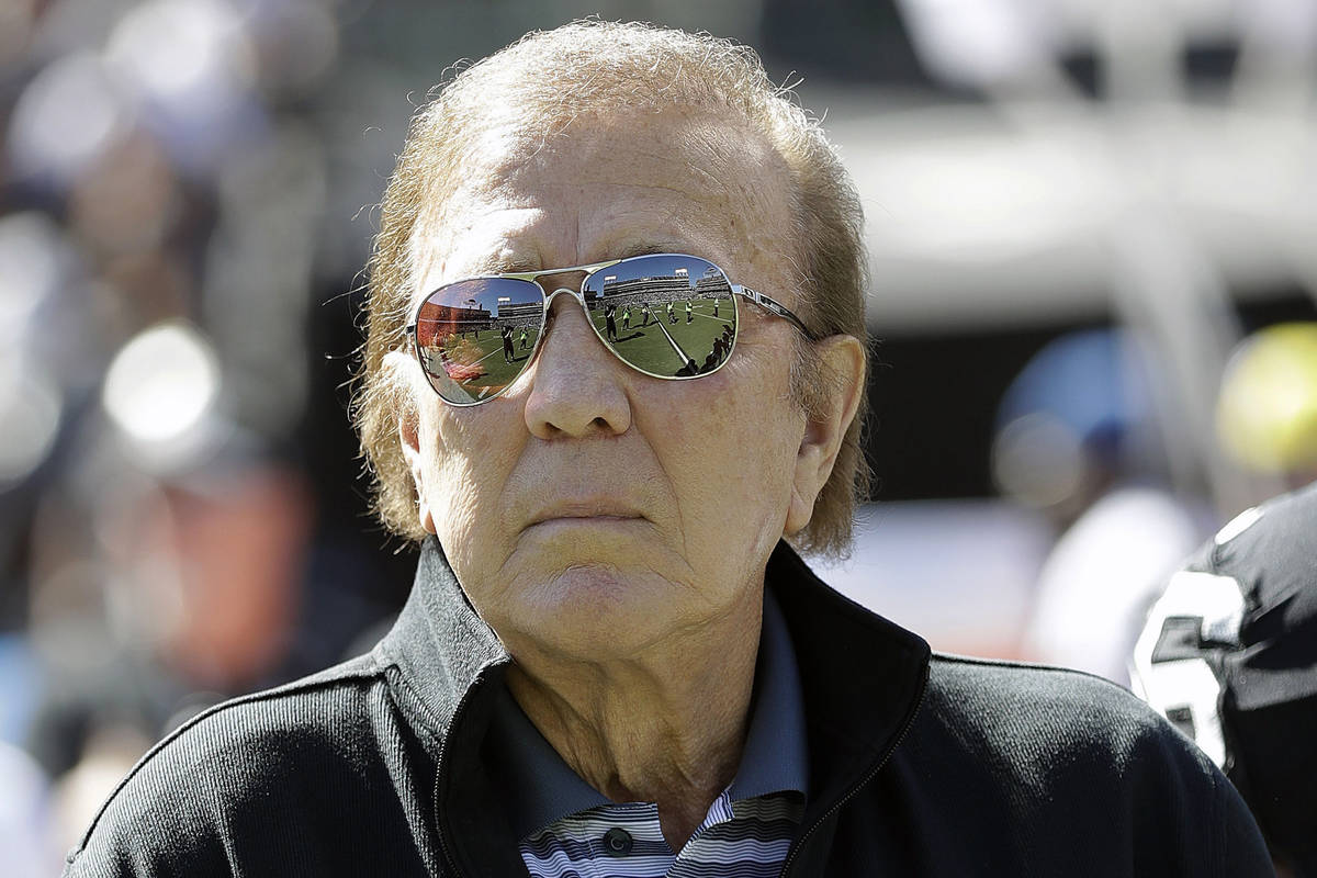In this Oct. 12, 2016, file photo, former Oakland Raiders head coach Tom Flores is shown before ...