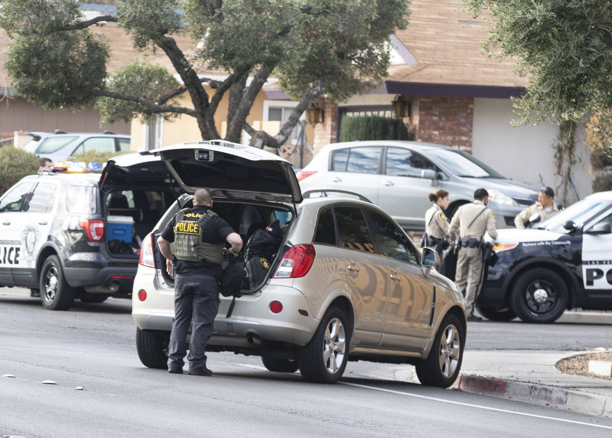 The Metropolitan Police Department investigates a barricade situation at McLeod Drive and Liber ...