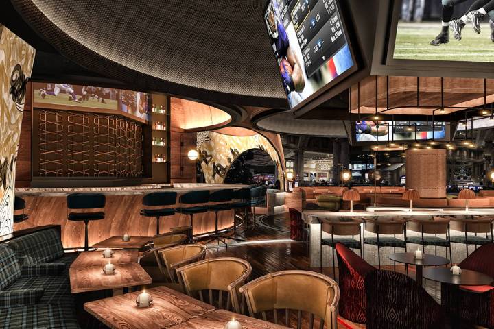 An artist's rendering of what Stadia's interior will look like. (Rockwell Group)