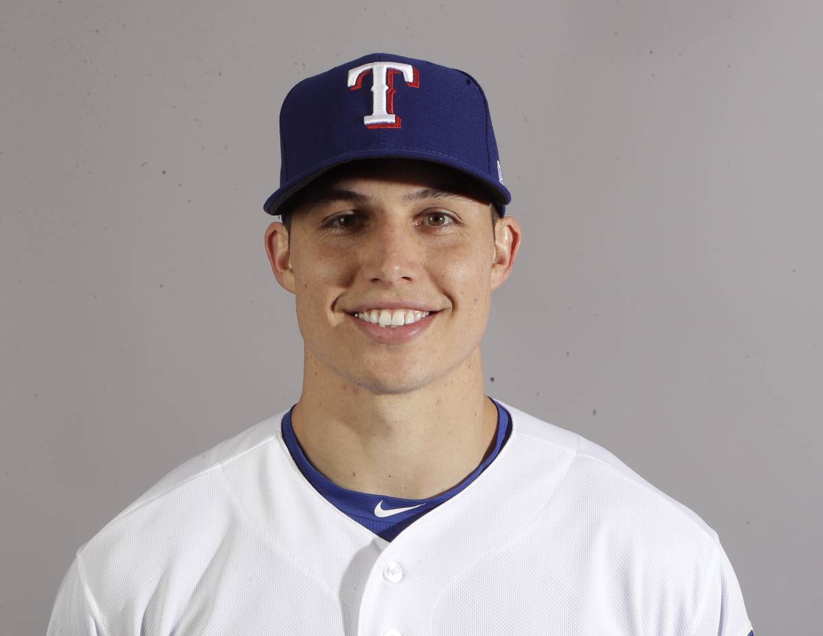 This is a 2018 photo of infielder Drew Robinson of the Texas Rangers baseball team. This image ...