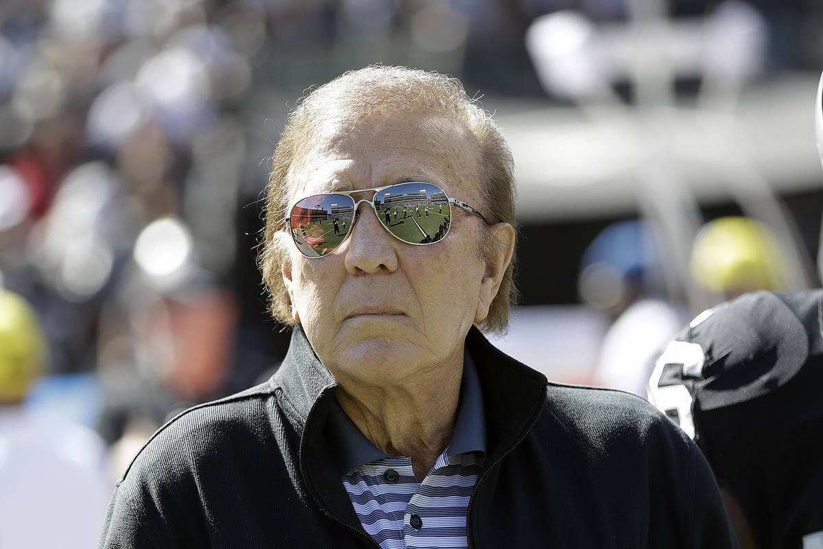In this Oct. 12, 2016, file photo, former Oakland Raiders head coach Tom Flores is shown before ...