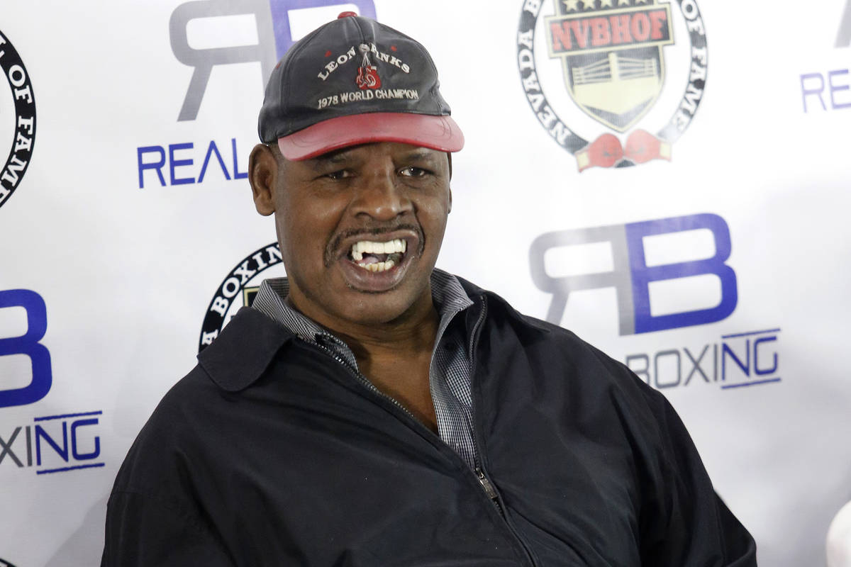 Leon Spinks pose for a picture during a news conference where he was inducted into the 2017 Nev ...