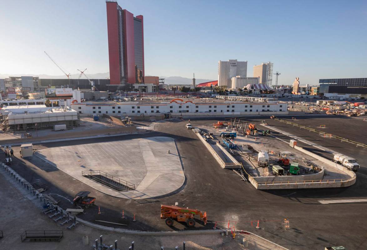 In this Oct. 12, 2020, file photo, one of the underground people mover stations is seen under c ...