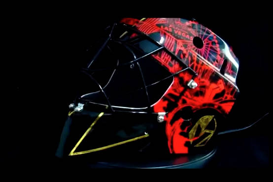 The Golden Knights goalie is expected to wear a newly designed mask to match the team's "Revers ...