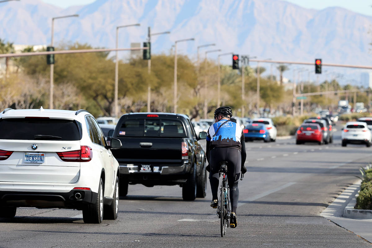 Sgt. Michael Campbell, a traffic sergeant with the Clark County School District Police Departme ...