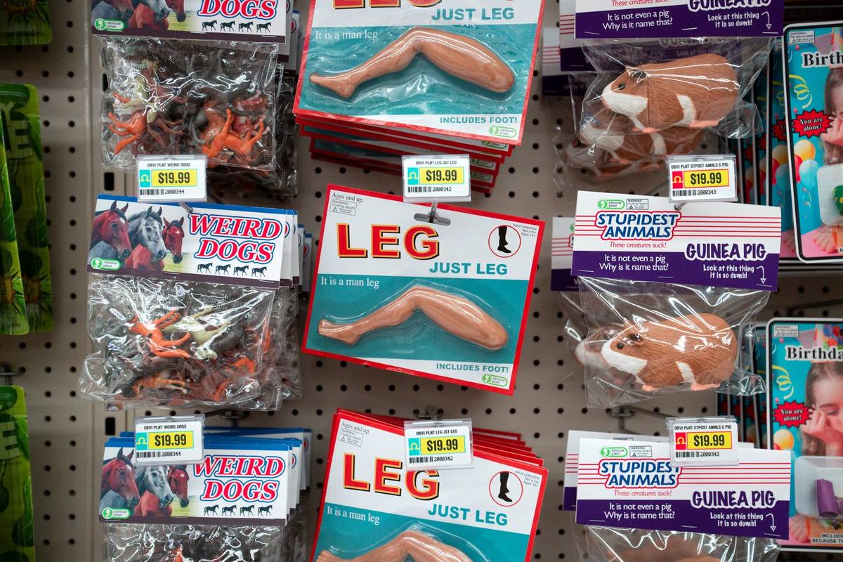 For $19.99, customers can purchase "weird dogs," a single leg or "stupidest animals" on opening ...