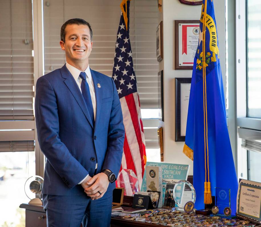 Nevada U.S. Attorney Nicholas Trutanich at his office in Las Vegas Thursday, Feb. 18, 2021. Tru ...