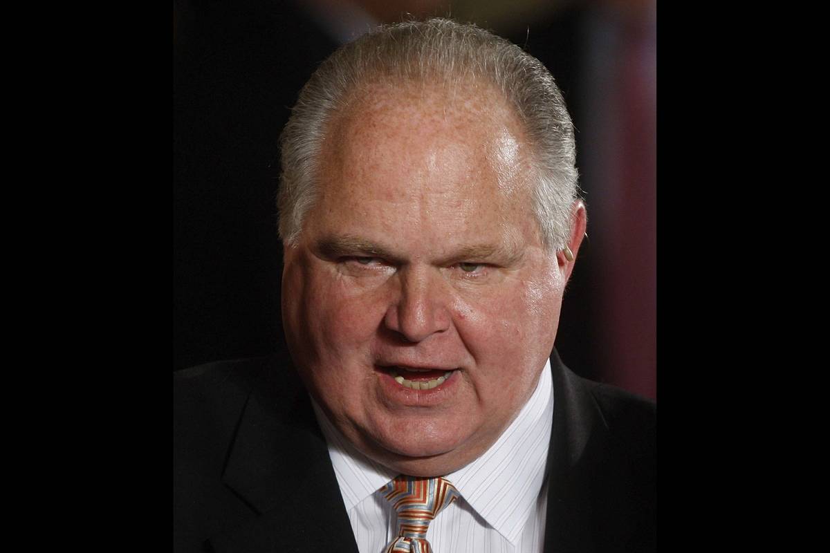 Rush Limbaugh. (AP Photo/Ron Edmonds, File)