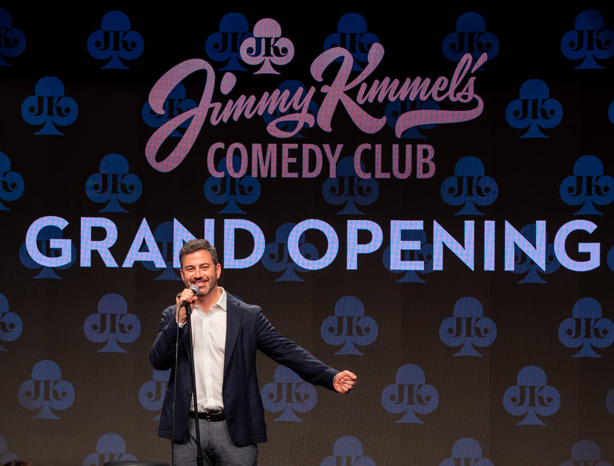 Jimmy Kimmel is shown at the grand opening of Jimmy Kimmel's Comedy Club at Linq Promenade on F ...