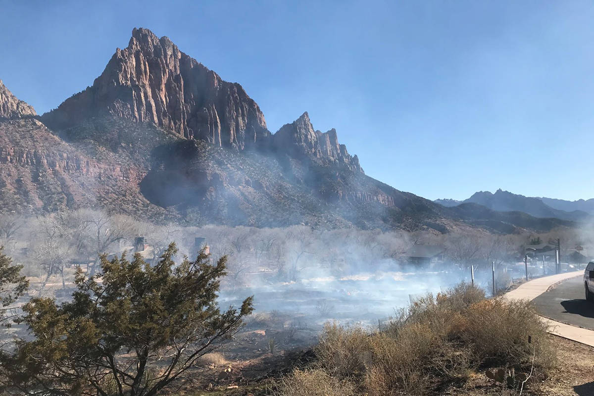 Fire Management Officials at Zion National Park confirmed a prescribed fire was contained Wedne ...