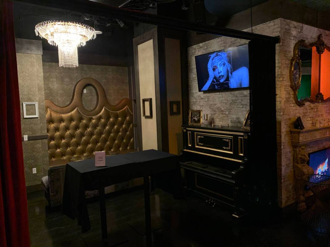 A look at 1923 Prohibition Bar at Mandalay Bay, which opens for live entertainment on Saturday, ...