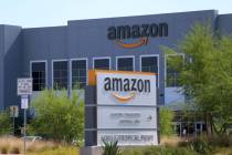 An Amazon distribution center at 6001 E. Tropical Parkway in North Las Vegas. (Erik Verduzco/La ...