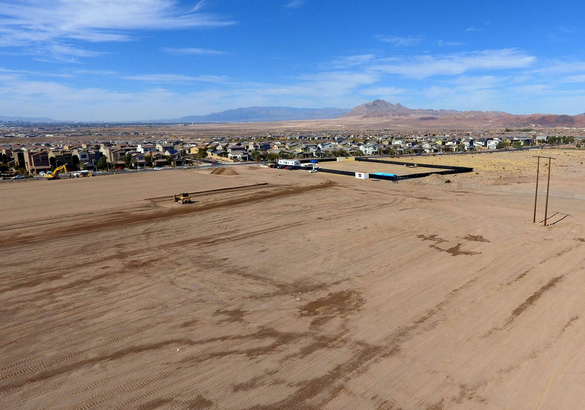 Smith's project site in Henderson's Cadence master-planned community at the corner of East Lake ...