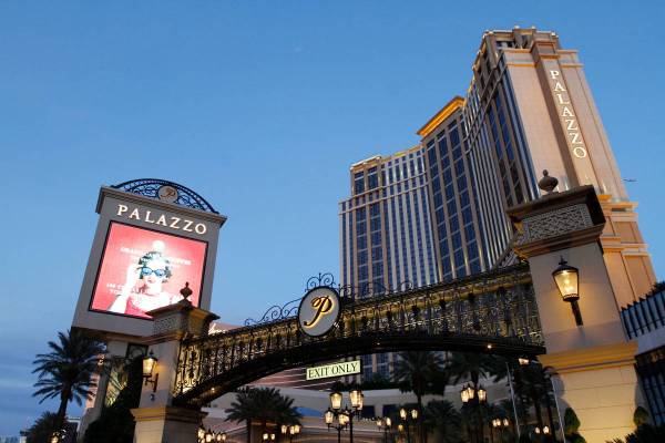 This Nov. 21, 2020, file photo shows The Palazzo on the Las Vegas Strip. (Chitose Suzuki / Las ...