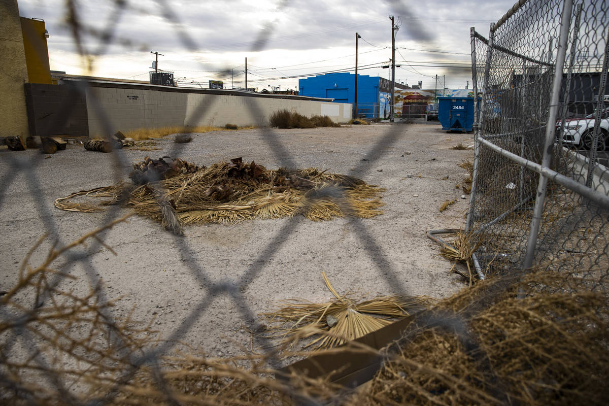 A view of the lot in the Arts District that Las Vegas City Council ruled against developing int ...