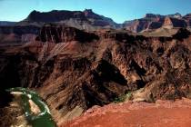 A view of the Colorado River from the South Kaibab Trail at Grand Canyon National Park. (Las Ve ...