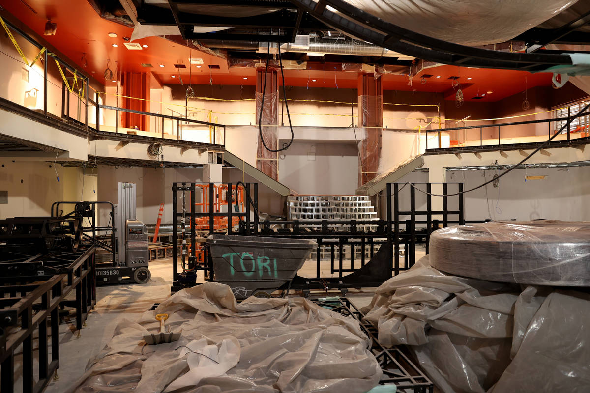 Magic Mike Live Theater under construction at Sahara Las Vegas Wednesday, March 10, 2021. &quot ...