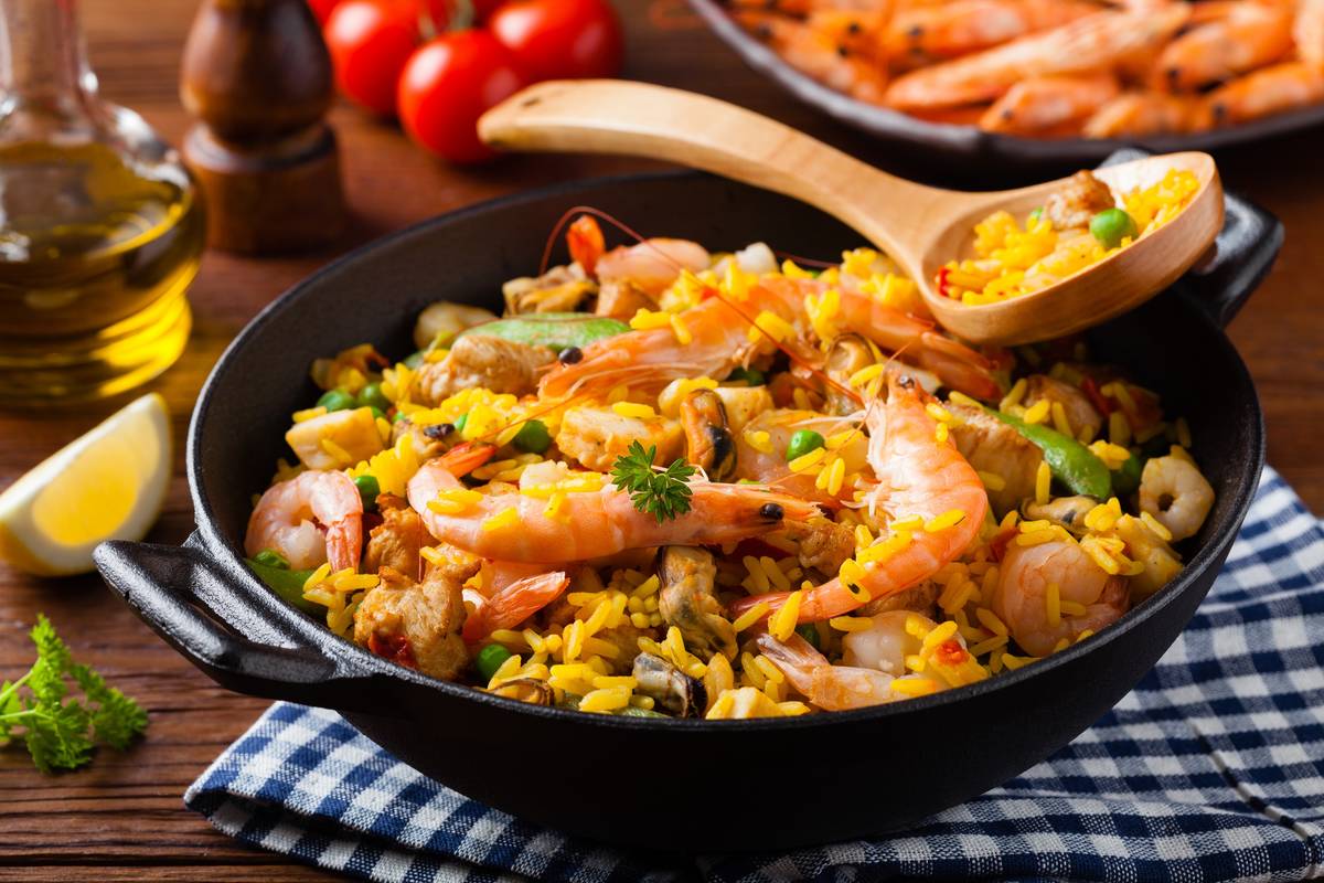 Traditional Spanish paella with seafood and chicken will be on the menu for the Review-Journal' ...
