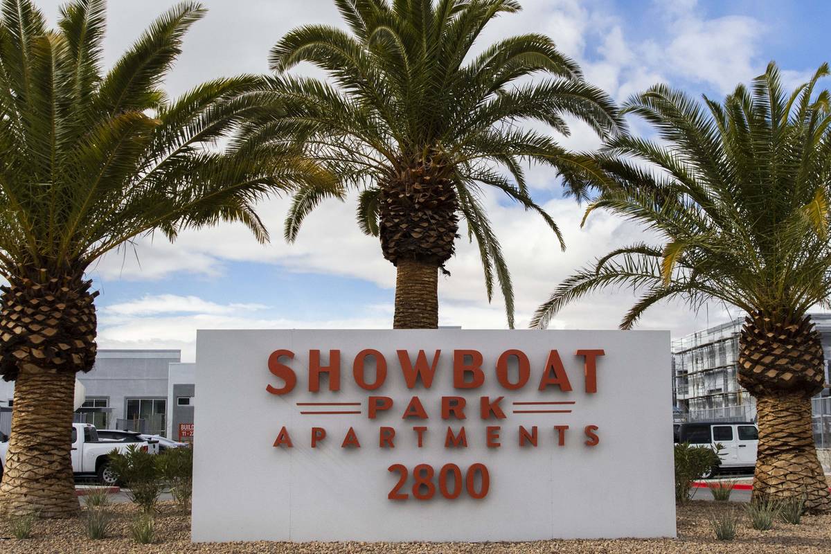 The newly opened Showboat Park apartment complex, on Wednesday, March, 10, 2021. (Bizuayehu Tes ...