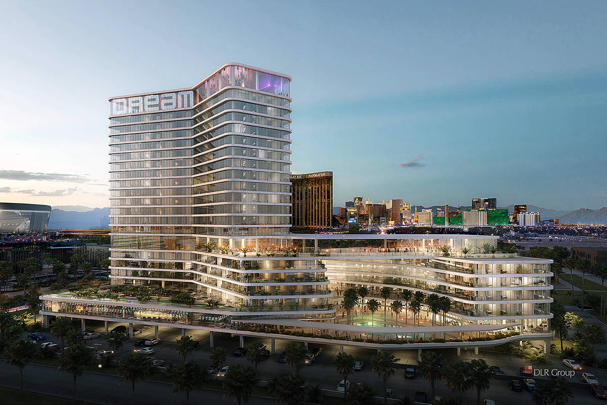 A rendering of Dream Las Vegas, a proposed luxury hotel-casino on the south edge of the Las Veg ...