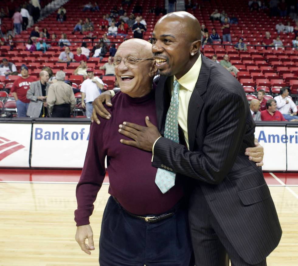 RJ FILE*** JOHN GURZINSKI/REVIEW JOURNAL Former UNLV head basketball coach Jerry Tarkanian, l ...