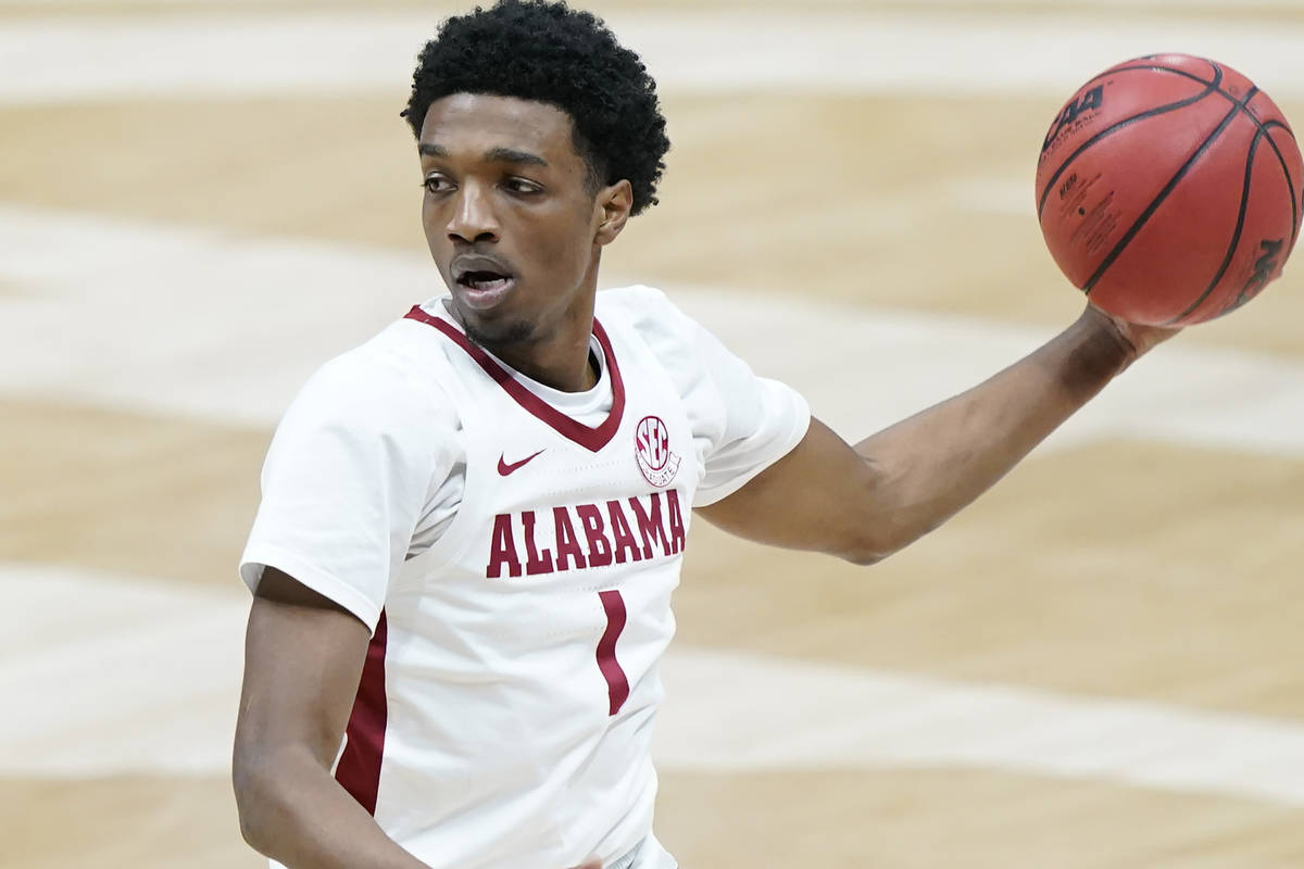 Alabama's Herbert Jones plays against LSU during the championship game at the NCAA college bask ...