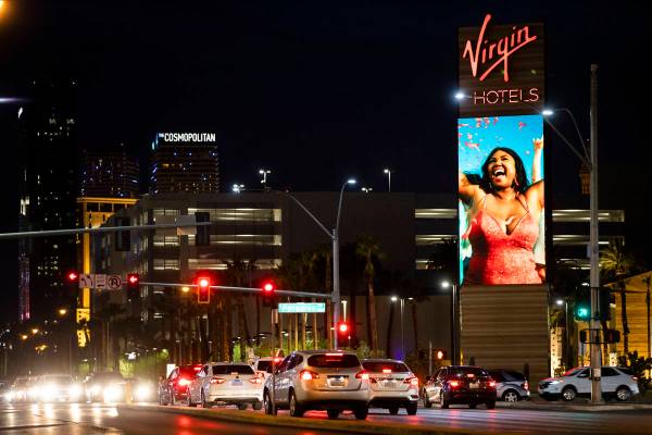 Virgin Hotels Las Vegas on Wednesday, March 24, 2021, in Las Vegas. (Benjamin Hager/Las Vegas R ...