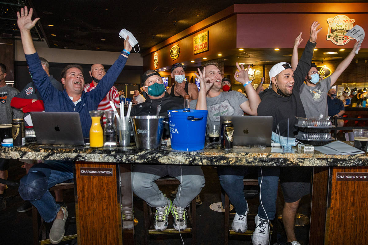 (From left) D.J. Langer, Chris Blake, Auggie Barnes and Brian Murca of Phoenix react to another ...
