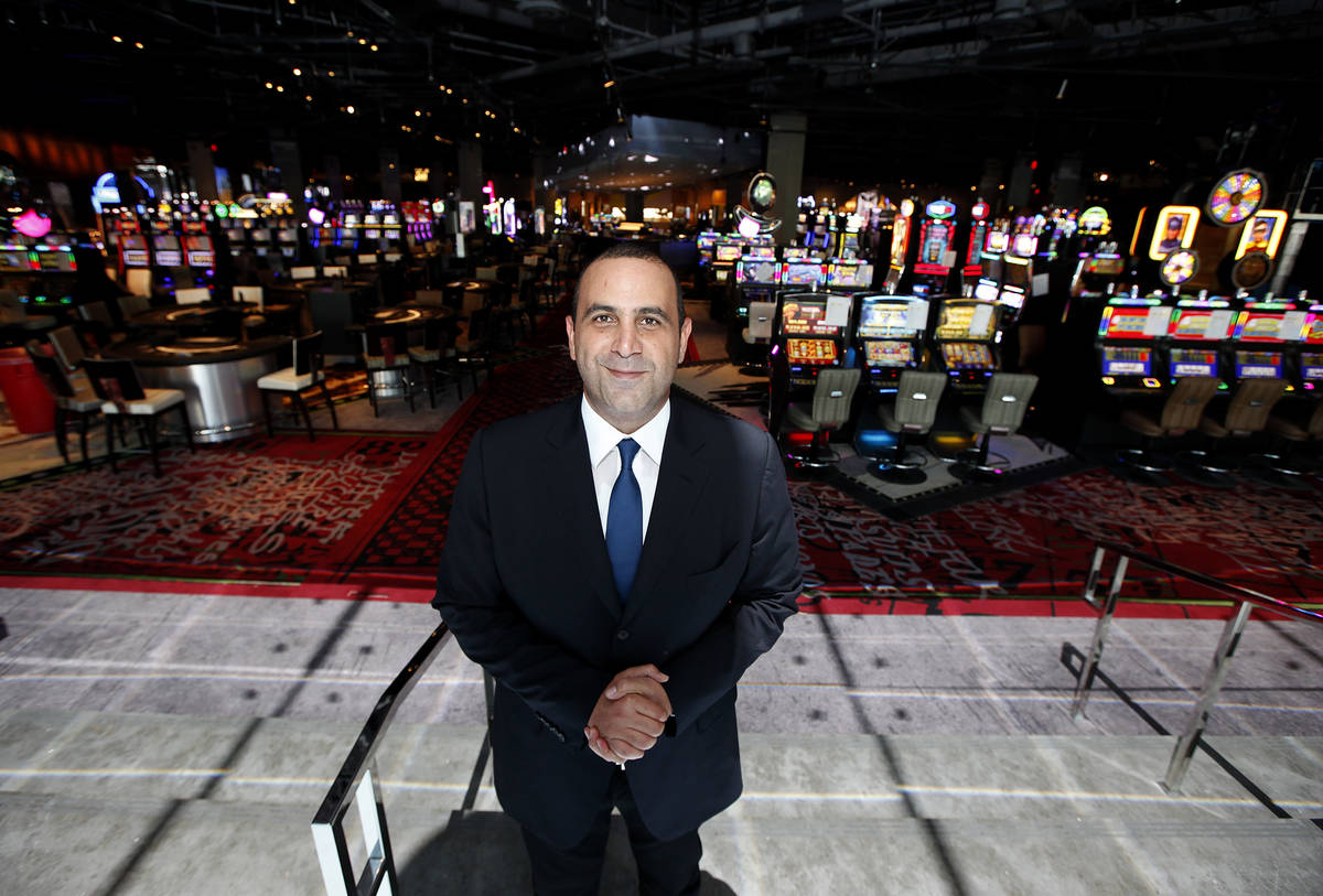 CEO Sam Nazarian poses in from of the newly renovated hotel at SLS Las Vegas on Thursday, Augus ...