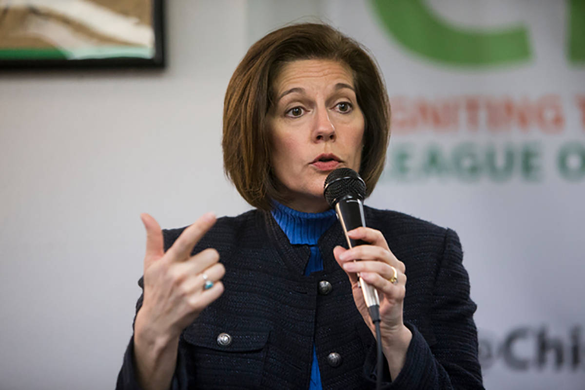 U.S. Sen. Catherine Cortez Masto. (Erik Verduzco/Las Vegas Review-Journal)